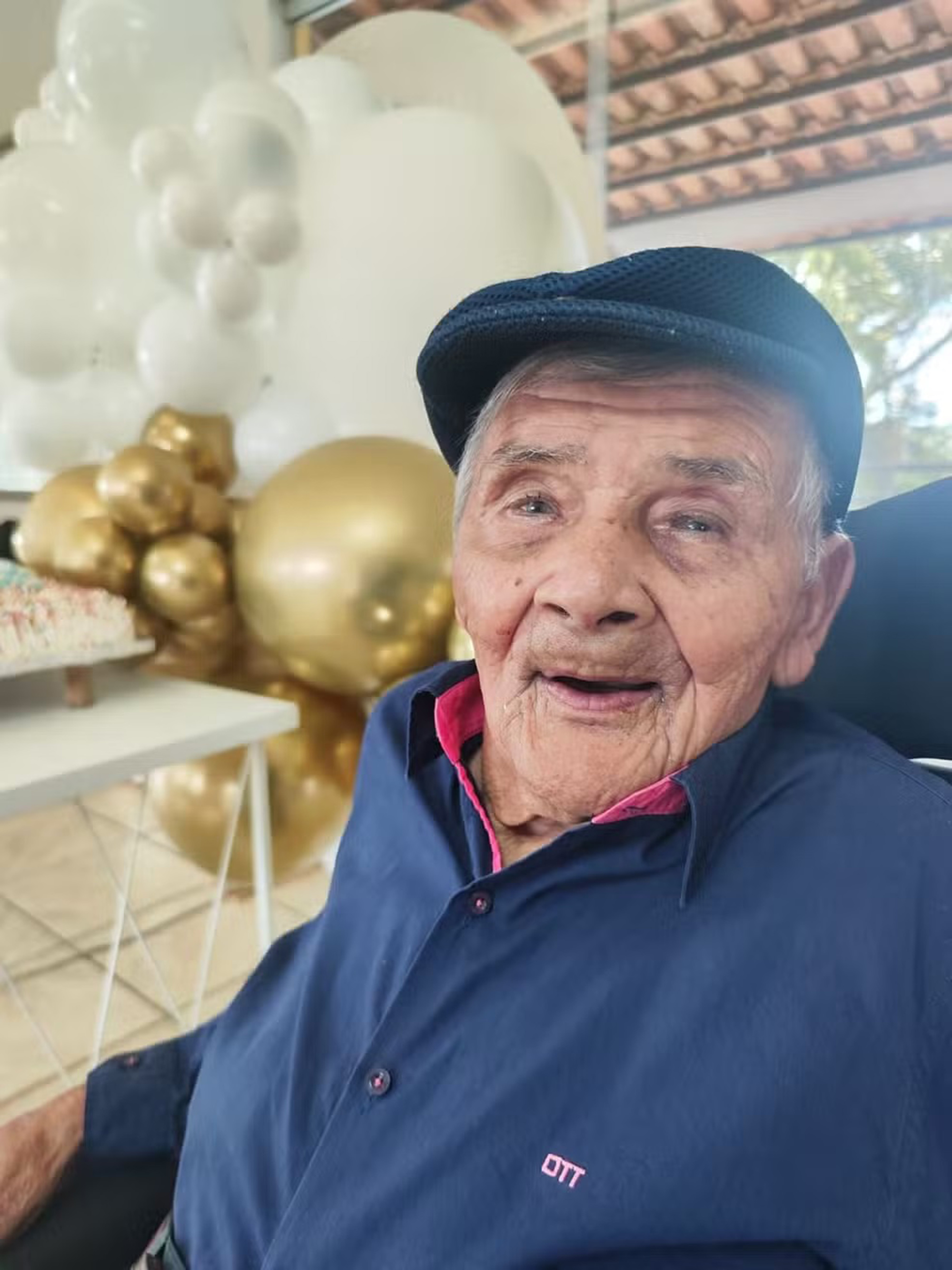 Levino da Costa de Jesus turns 118 in Para de Minas, Brazil, undated. He was born on May 6, 1907. Note: Private photo taken from local media. (Marisa Melo/Newsflash/NX) 1748278071514-j4fbsa8h.jpg