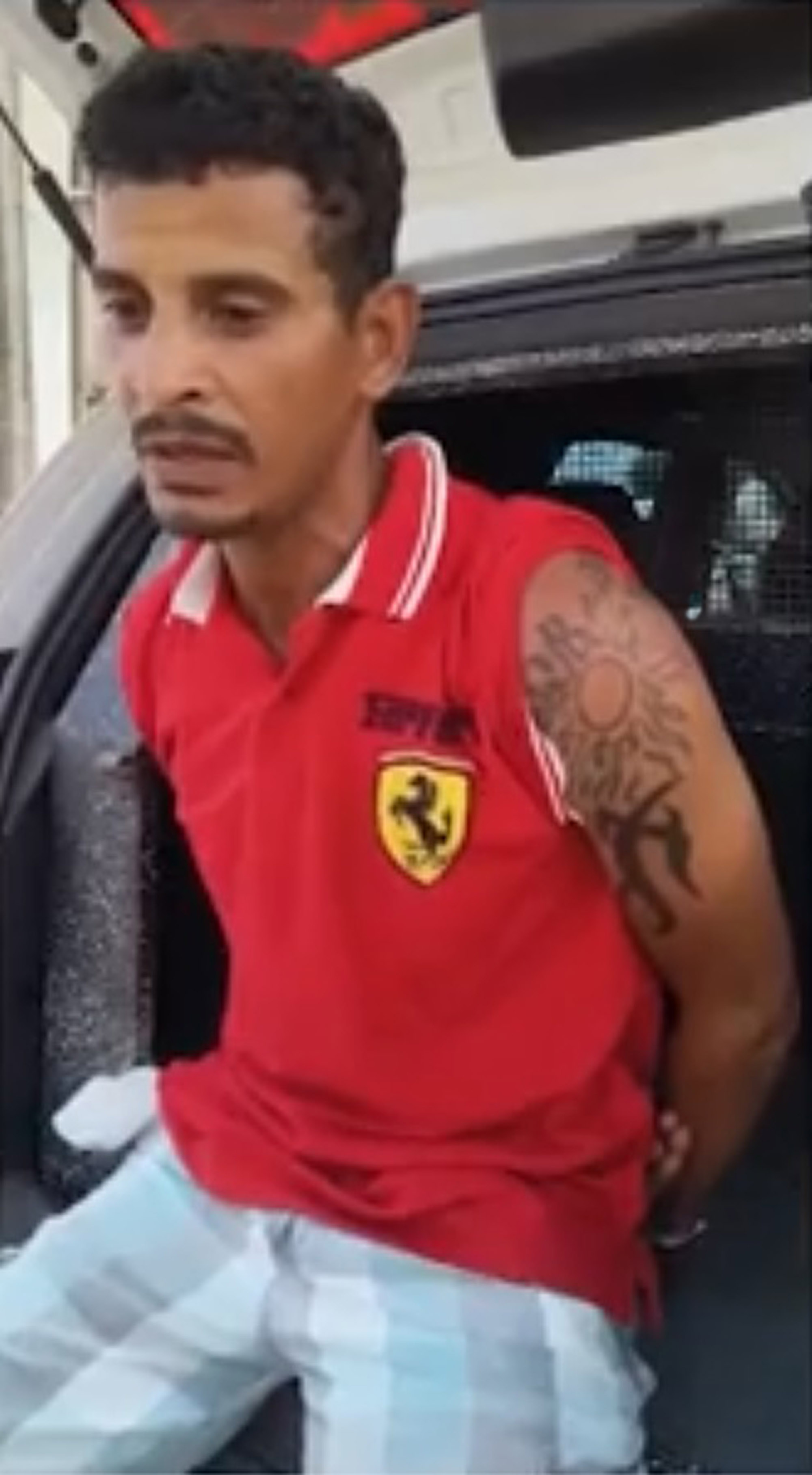 Picture shows Ivaldo dos Santos Felizardo, 35, undated. He is accused of killing his partner and her daughter in Maceio, Brazil, on May 25, 2025. Note: Image is a screenshot from video. (Newsflash/NX) 1748450393369-1k2cz2lx.jpg
