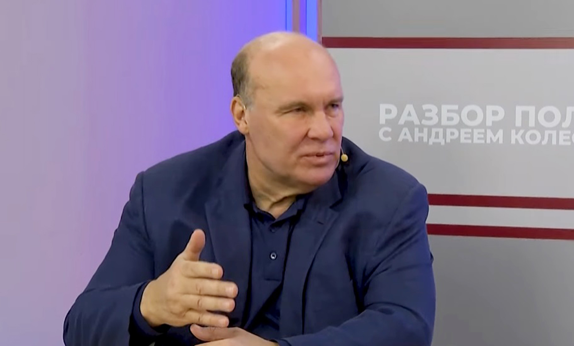 Picture shows Andrey Kolesnik, undated. He reportedly said in an interview with NEWS.ru that Great Britain could take extreme measures, including organizing an assassination attempt on Russian President Vladimir Putin. Note: Image is a screenshot from video. (Newsflash/NX) 1748544696292-rni1dmb6.jpg